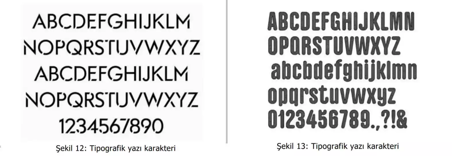tipografik yazı karakter örnekleri-İzmir Patent